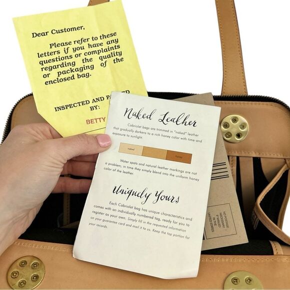 Vintage Dooney & Bourke Black Canvas & Naked Tan Leather East West Carpet Bag - Picture 11 of 15